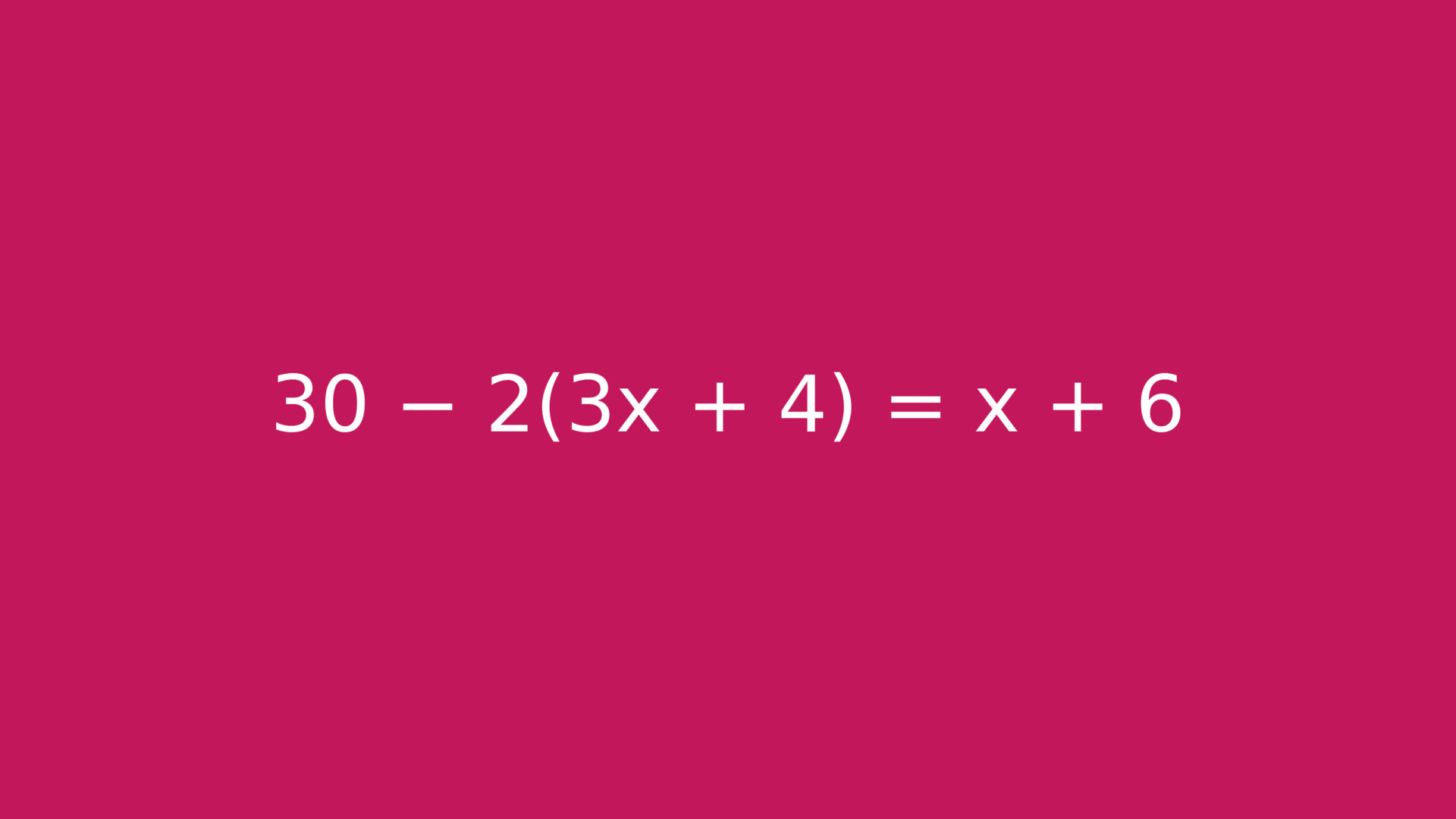Calculer l'exemple.
